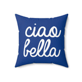 Ciao Bella Pillow Cover with Insert - Blue