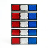 USA Flag Reflector - American Flag Safety Reflector for Car, Bike, Bicycle, & Helmet