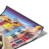 Burano Italy Art Poster Painting 12" x 18"