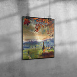 Chianti Tuscany Italy Art Poster Painting 11" x 14"