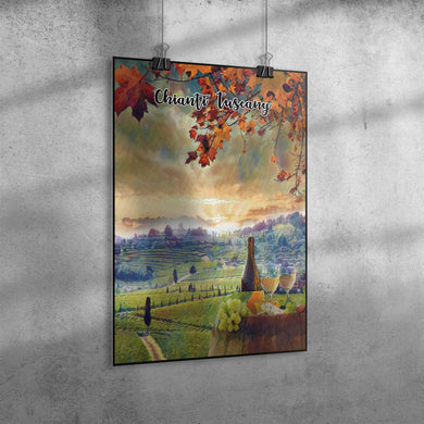Chianti Tuscany Italy Art Poster Painting 20