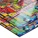 Cinque Terre Italy Art Poster Painting 11" x 14"