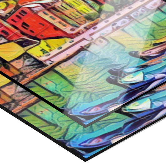 Cinque Terre Italy Art Poster Painting 8