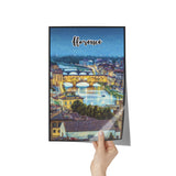 Florence Italy Art Poster Painting 8" x 12"