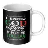 God Made Me Italian 11oz Mug