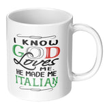 God Made Me Italian 11oz Mug