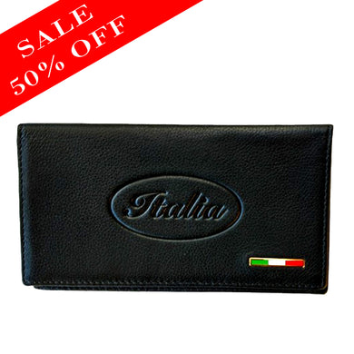 Leather Italia Checkbook Cover - SALE