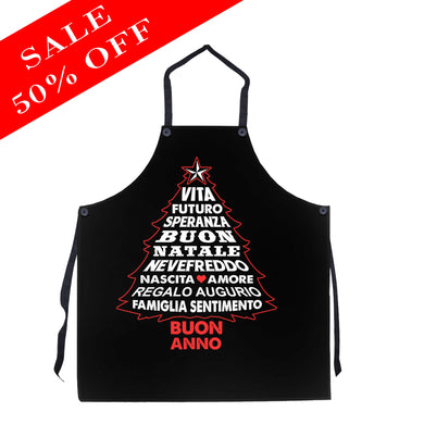 Italian Christmas Tree Apron - SALE