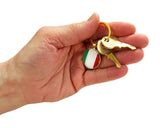 Italian Flag Circle Keychain on hand