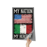 Italian My Nation My Heritage Poster 12" x 18"
