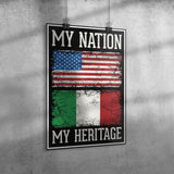 Italian My Nation My Heritage Poster 20" x 30"