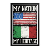 Italian My Nation My Heritage Poster 8" x 12"