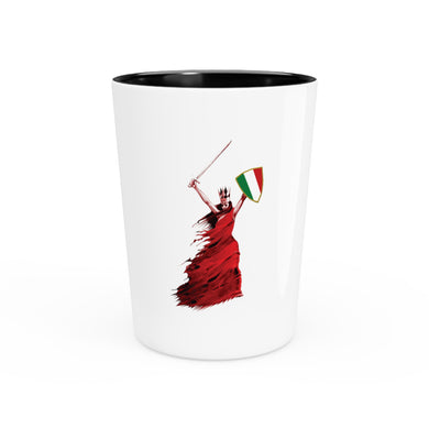 Italian Woman Warrior Shot Glass