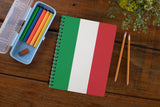 Italian Flag Spiral Bound Notebook