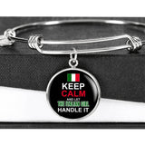 Let Italian Girl Handle It With Circle Charm Bangle - SALE