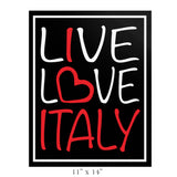 Live Love Italy Poster