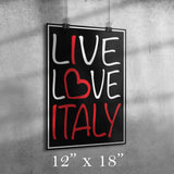 Live Love Italy Poster