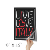 Live Love Italy Poster