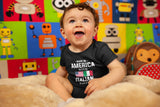 Made in America with Italian Parts Baby Onesie