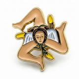 Sicilian Flag Lapel Pin