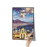 Napoli Italy Art Poster Painting 12" x 18"