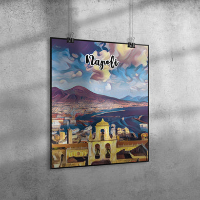 Napoli Italy Art Poster Painting 16