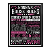 Nonna's House Rules Poster 11" x 14"