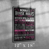 Nonna's House Rules Poster