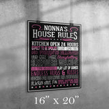 Nonna's House Rules Poster