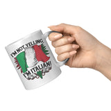 Not Yelling Italian Color Changing Mug
