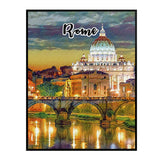 Rome Italy Art Poster Painting 11" x 14"