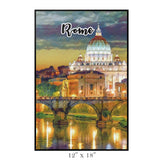 Rome Italy Art Poster