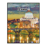 Rome Italy Art Poster Painting 16" x 20"