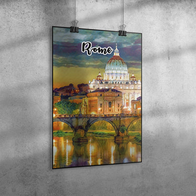 Rome Italy Art Poster Painting 20