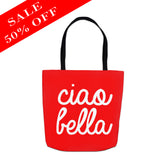 Ciao Bella Tote Bag RED - SALE
