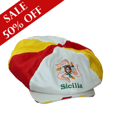 Tri-Color Sicilia Gatsby Cap (50% OFF)