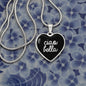 Ciao Bella with Black Heart Pendant Necklace