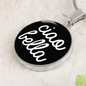 Ciao Bella with Black Circle Pendant Necklace
