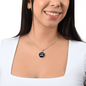 Ciao Bella with Black Circle Pendant Necklace