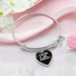 Ciao Bella with Heart Charm Bangle in Black
