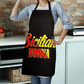 Sicilian Nonna Apron Black 27"x30"