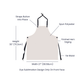 Kiss The Cook He's Italian Apron - White