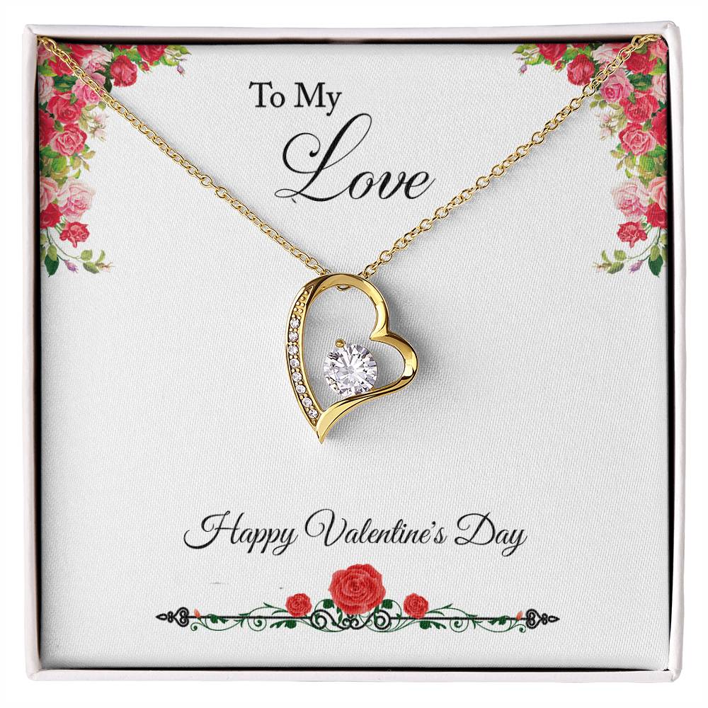 Forever Love Necklace to Sweetheart on Valentines Day