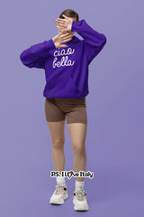 Ciao Bella Hoodie Purple - SALE