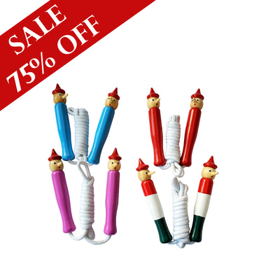 Pinocchio Jump Rope with Wood Handles for Kids - SALE (75% OFF)