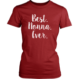 Best Nonna Ever Shirt in RED - Large Size - SALE