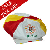 Tri-Color Sicilia Gatsby Cap (75% OFF)