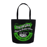 Italian Girls Tote Bag - Black