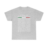 12 Days of Italian Christmas Shirt - Unisex Heavy Cotton Tee (5000)