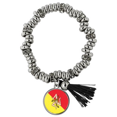 Sicilian Flag Piper Style Bracelet